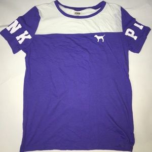 PINK purple and white t-shirt